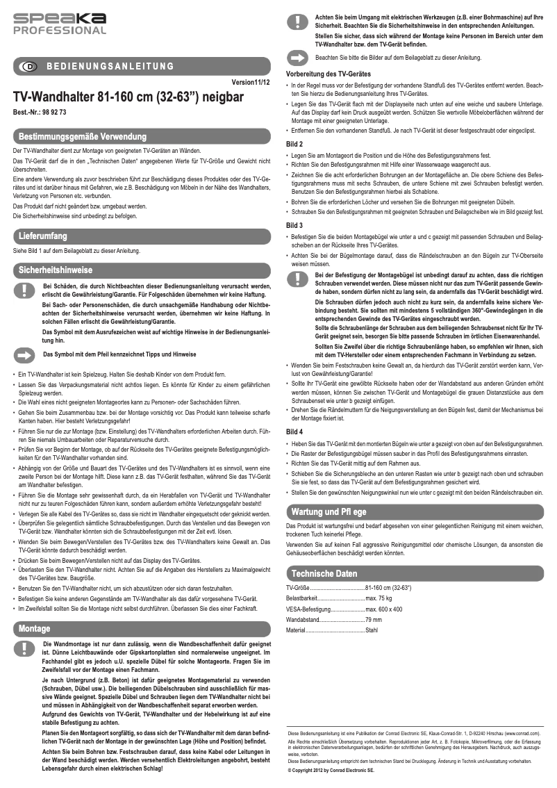 First page image of the manual for 989273