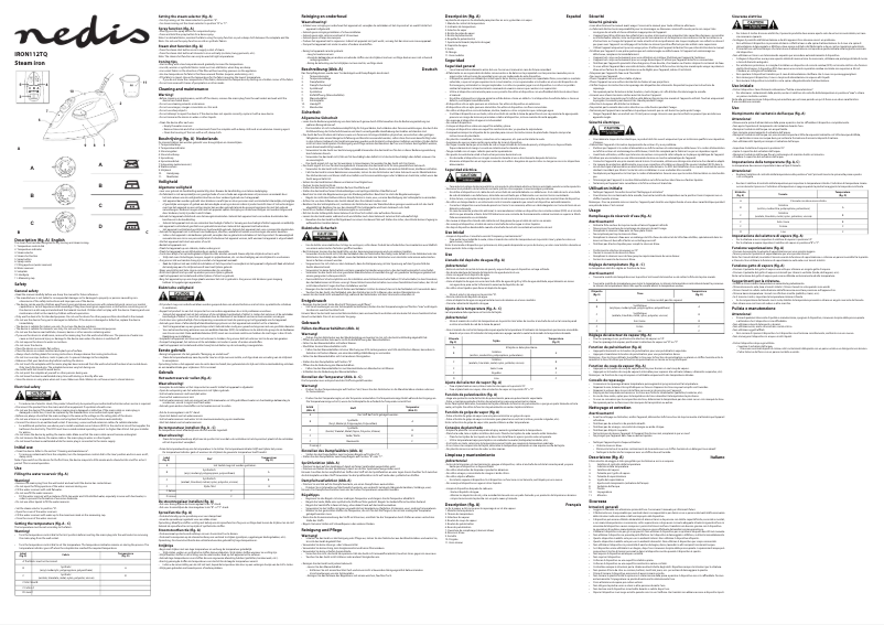 First page image of the manual for IRON112TQ