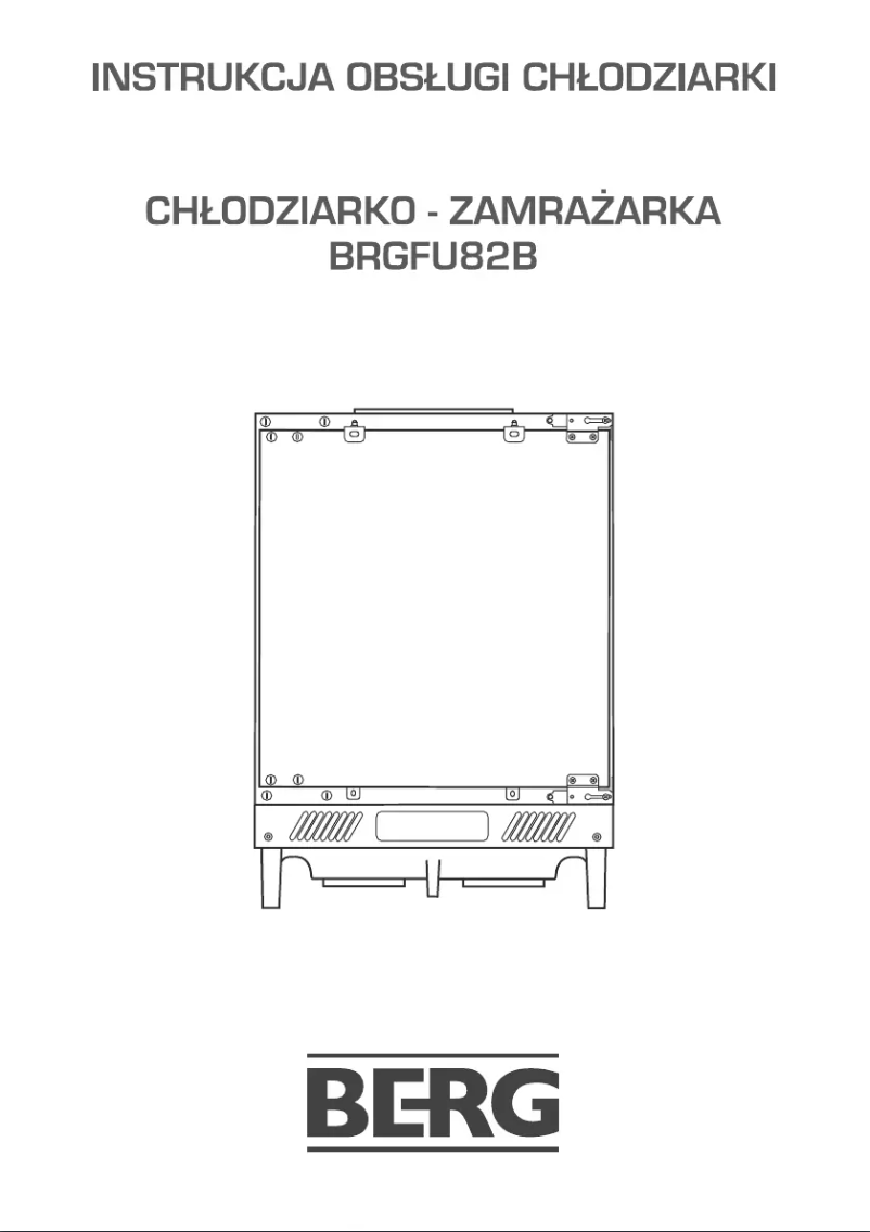 First page image of the manual for BRGFU82B