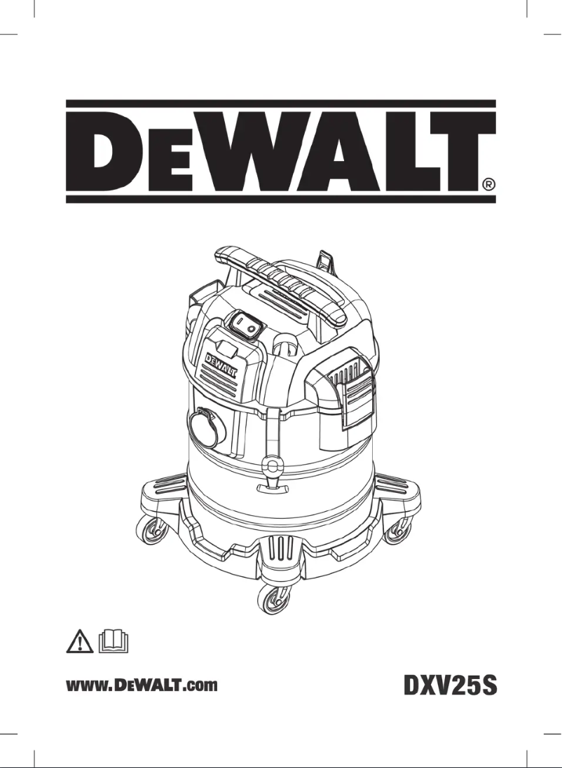 Page 1 of the manual User Manual DeWalt DXV25S