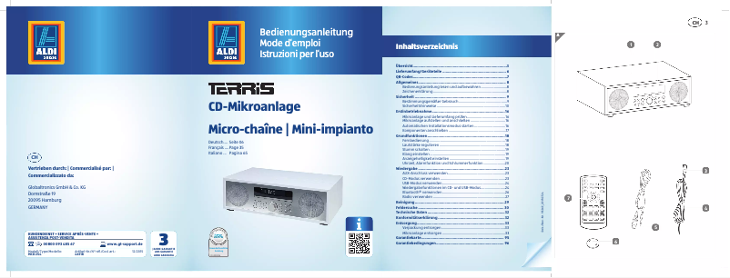 Page 1 of the manual User Manual Terris MCD 254