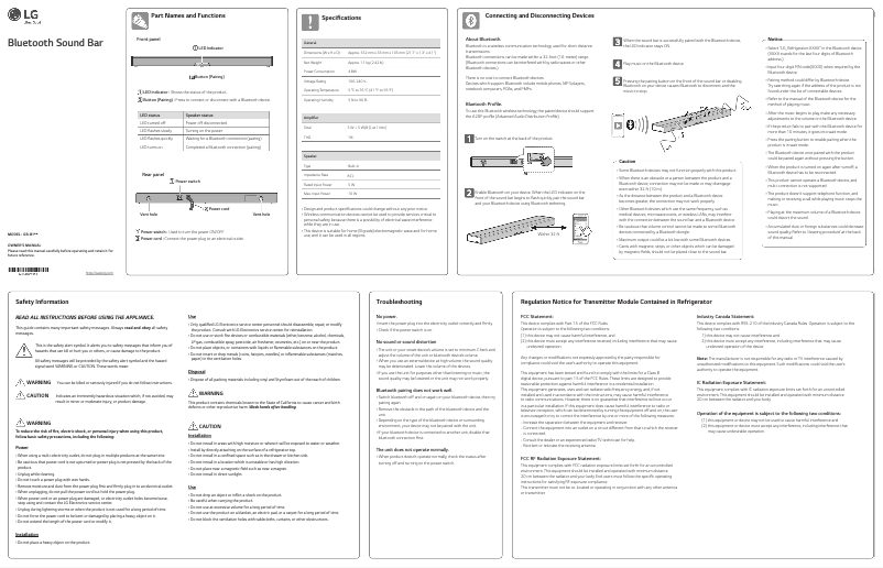Page 1 of the manual User Manual LG GM84SDDB