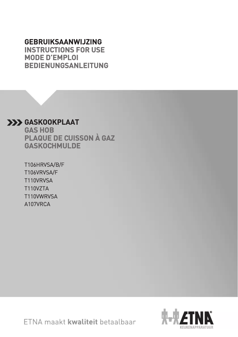 First page image of the manual for A107VRCA