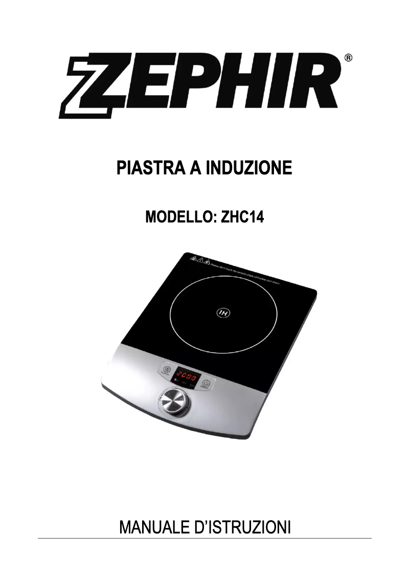 Page 1 de la notice Manuel utilisateur Zephir ZHC14
