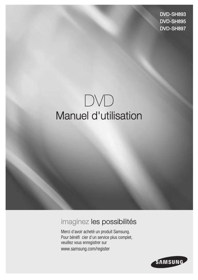 Page 1 of the manual User Manual Samsung DVD-SH897A