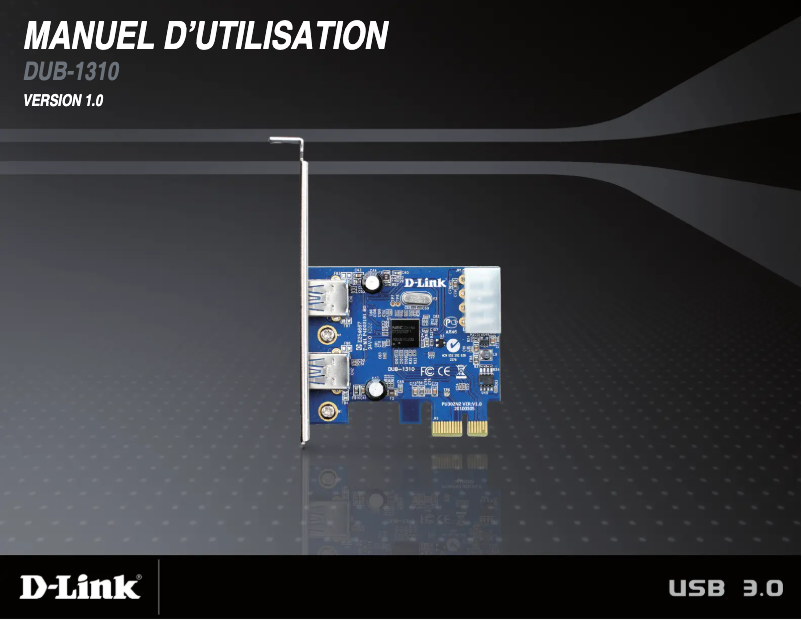 First page image of the manual for DUB-1310