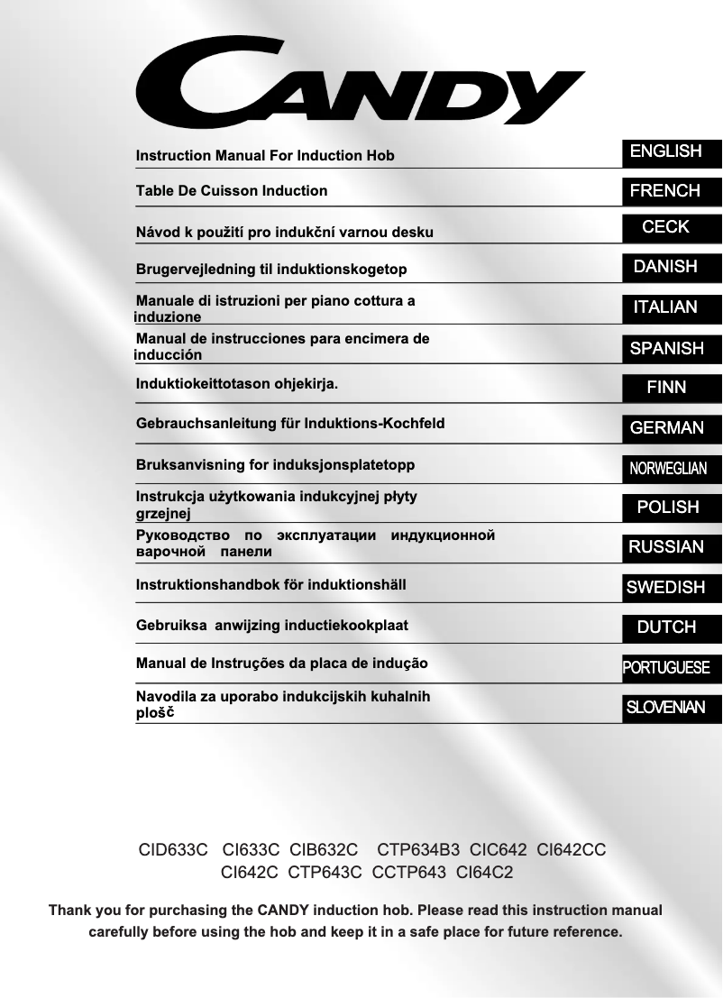 First page image of the manual for CI64C2