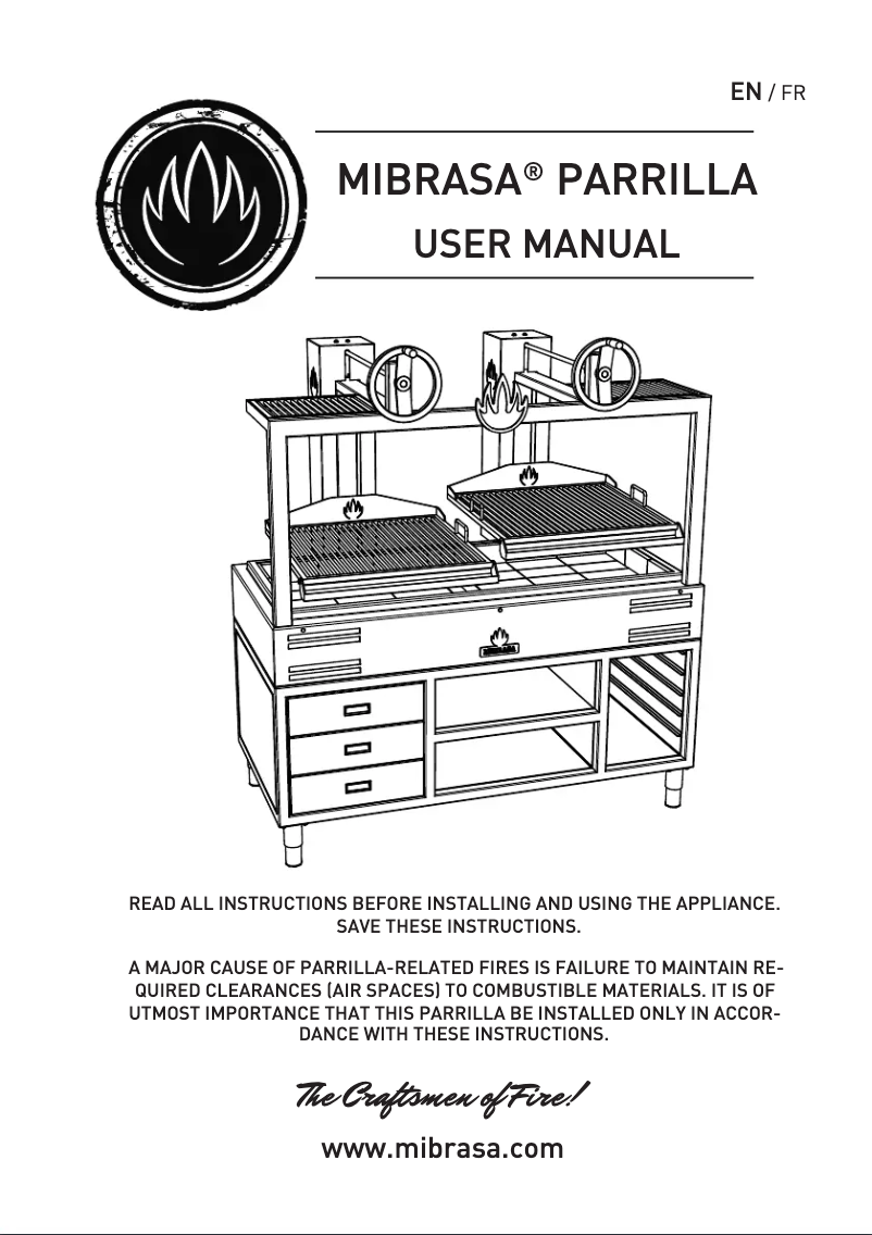 Page 1 of the manual User Manual Mibrasa GMB 160