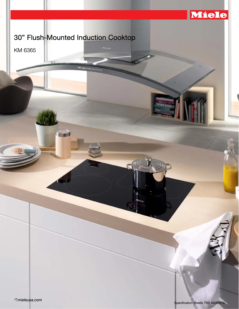 Page 1 of the manual Technical Sheet Miele KM 6360