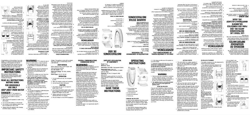 First page image of the manual for GIRLBOMB GBE20