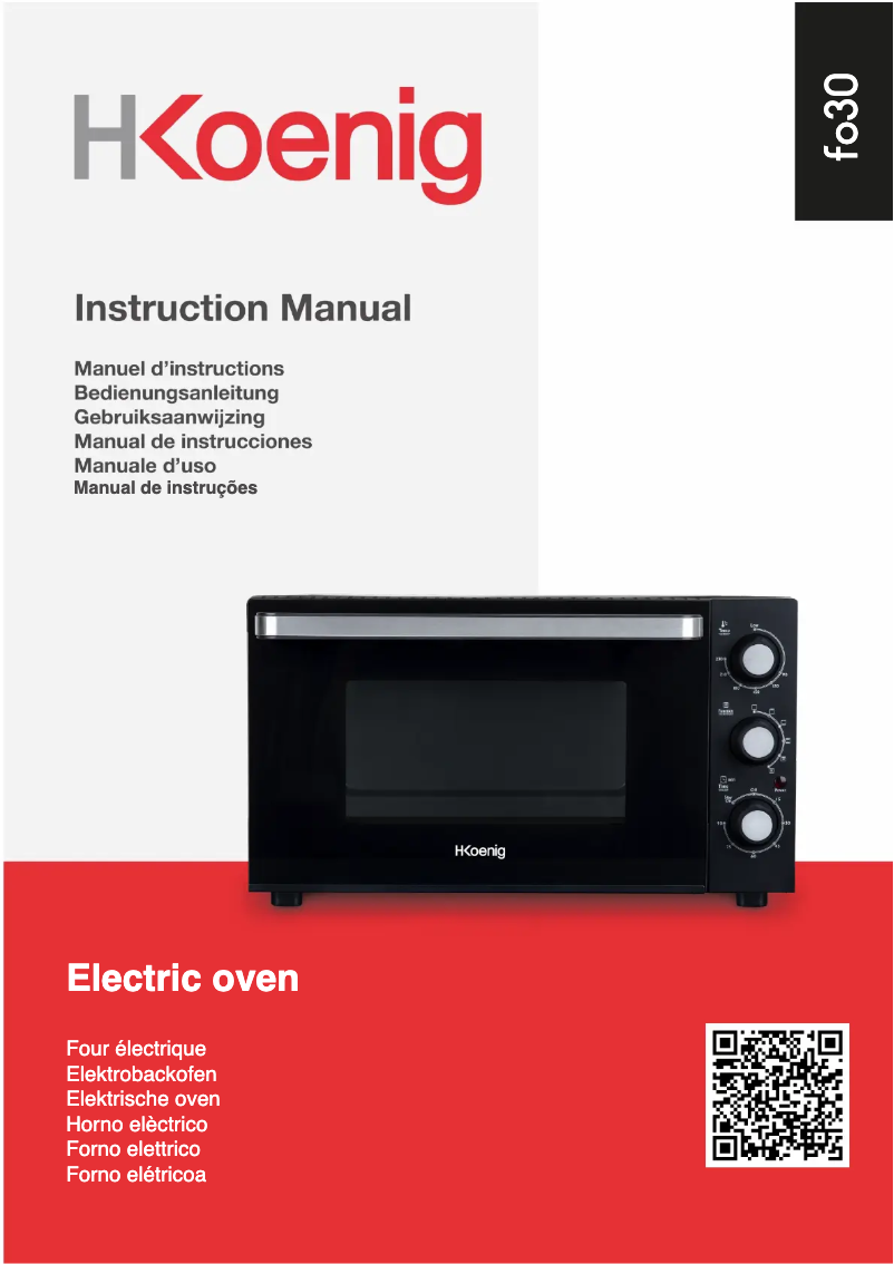 Page 1 of the manual User Manual H.Koenig FO30
