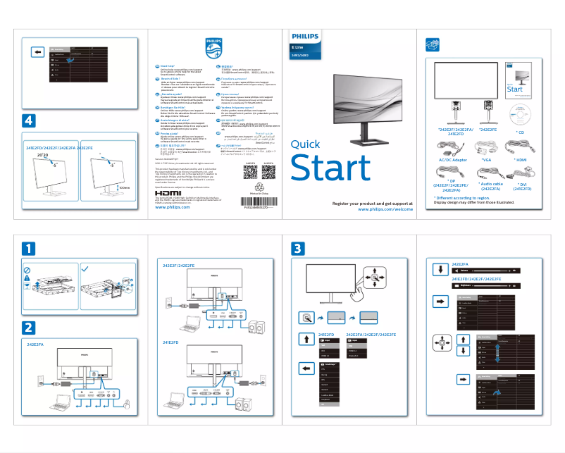 First page image of the manual for 242E2FA
