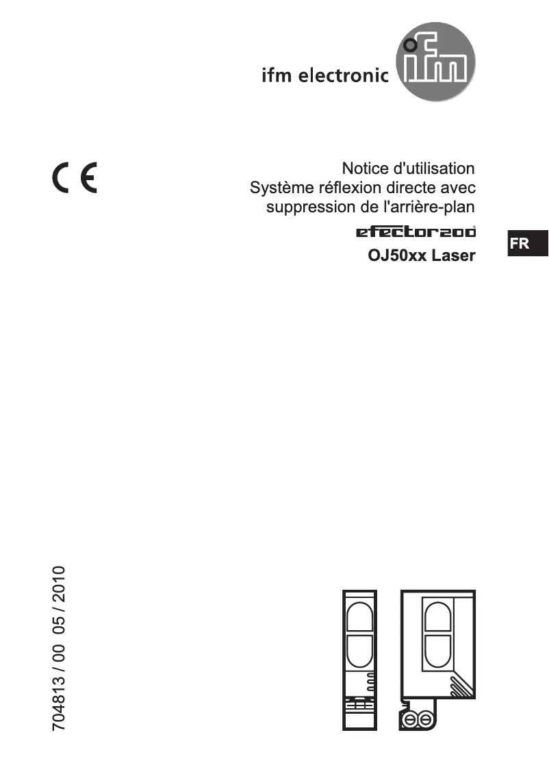 Page 1 of the manual User Manual IFM OJ5058