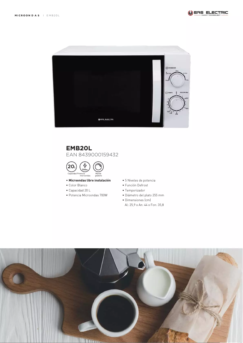 First page image of the manual for EMB20L