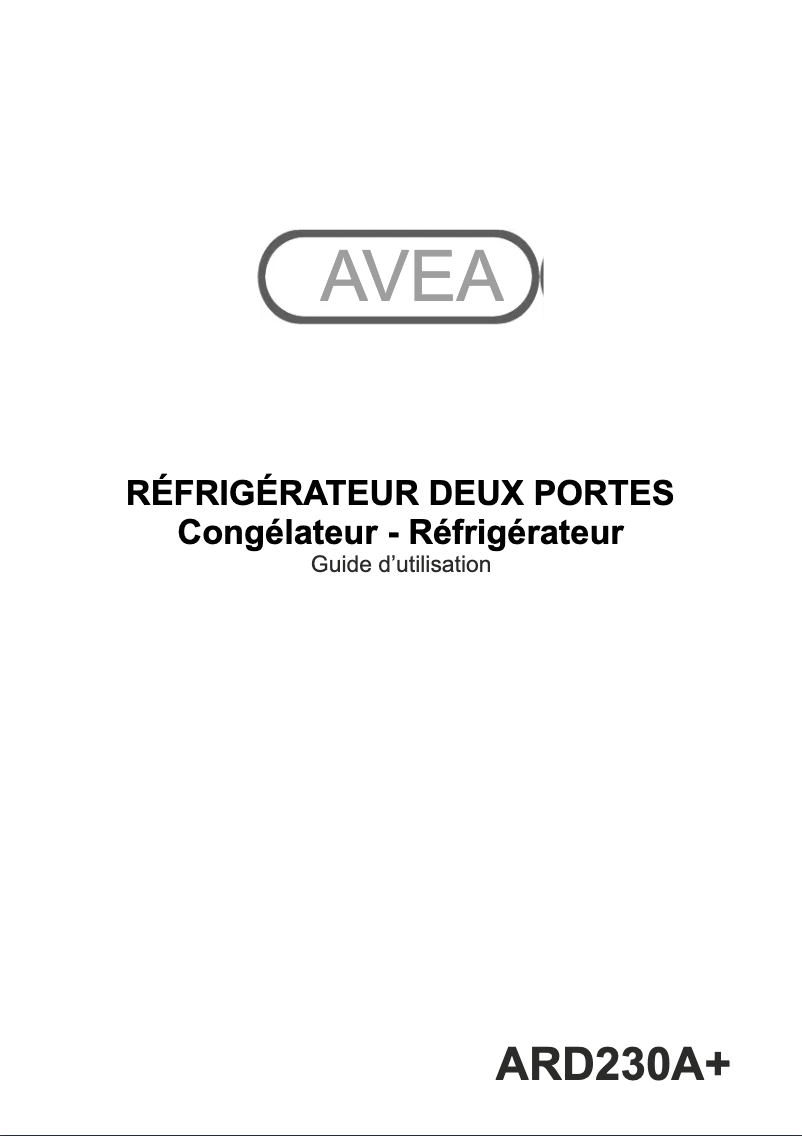 First page image of the manual for ARD230A+