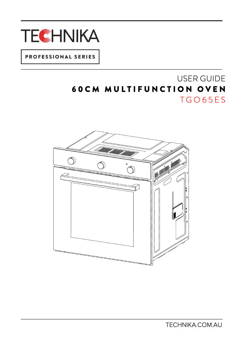 Image de la première page du manuel de l'appareil TGO65ES