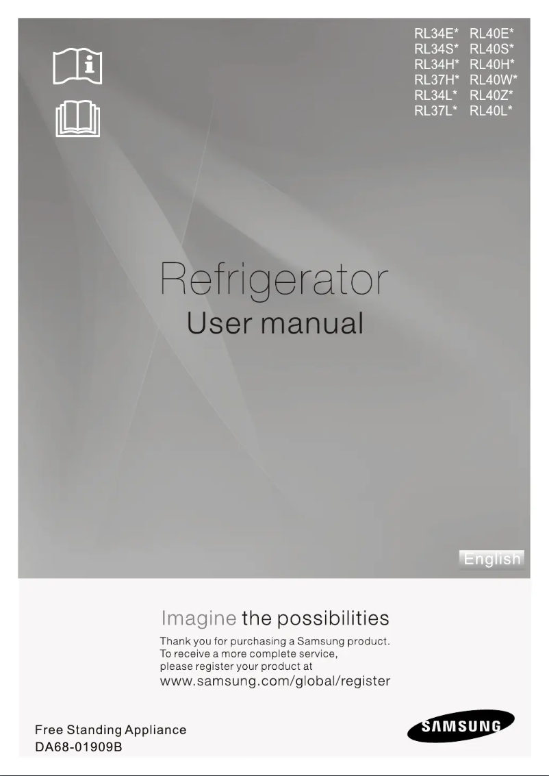 First page image of the manual for RL-40 SCVB