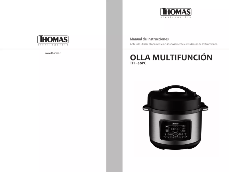 Page 1 of the manual User Manual Thomas TH-40PC