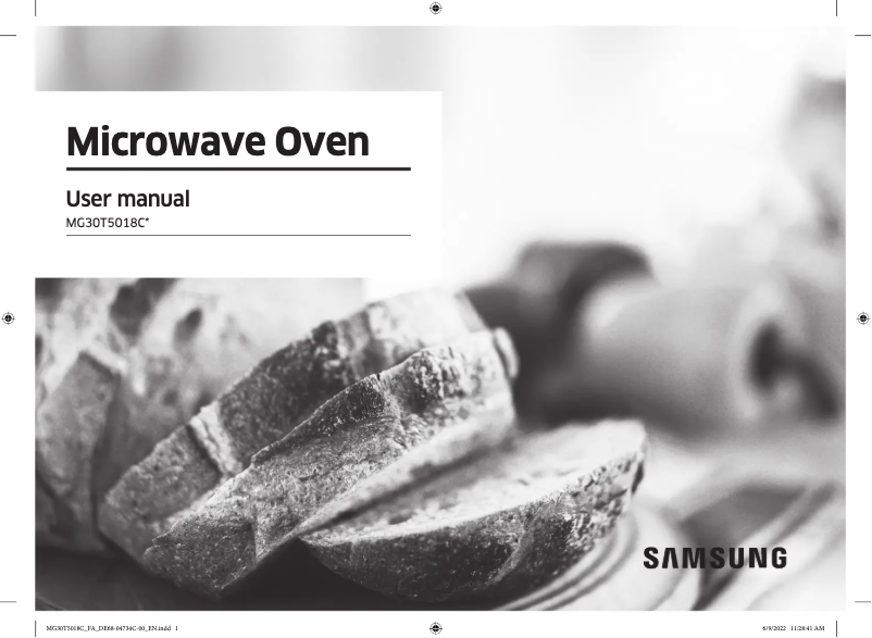 First page image of the manual for MG30T5018CG