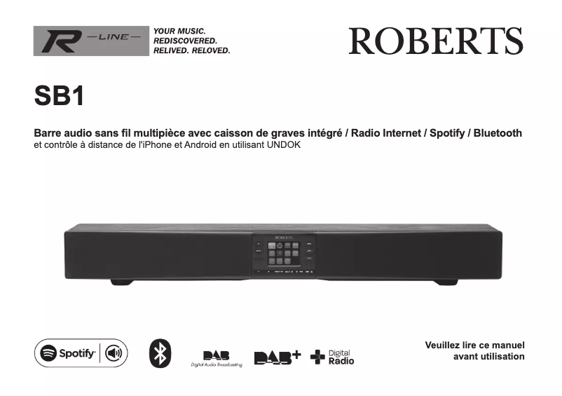 Page 1 of the manual User Manual Roberts SB1