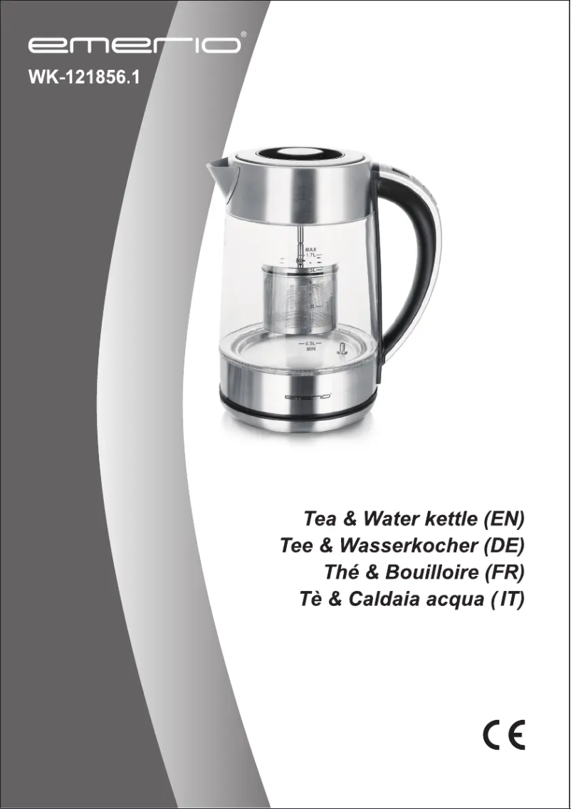 Image de la première page du manuel de l'appareil WK-121856