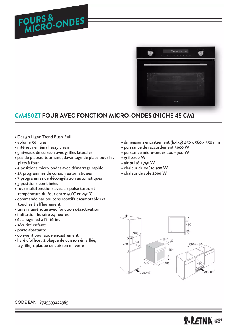 First page image of the manual for CM450ZT