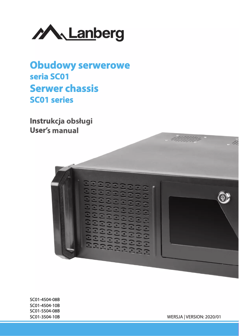 Page 1 of the manual User Manual Lanberg SC01-4504-08B