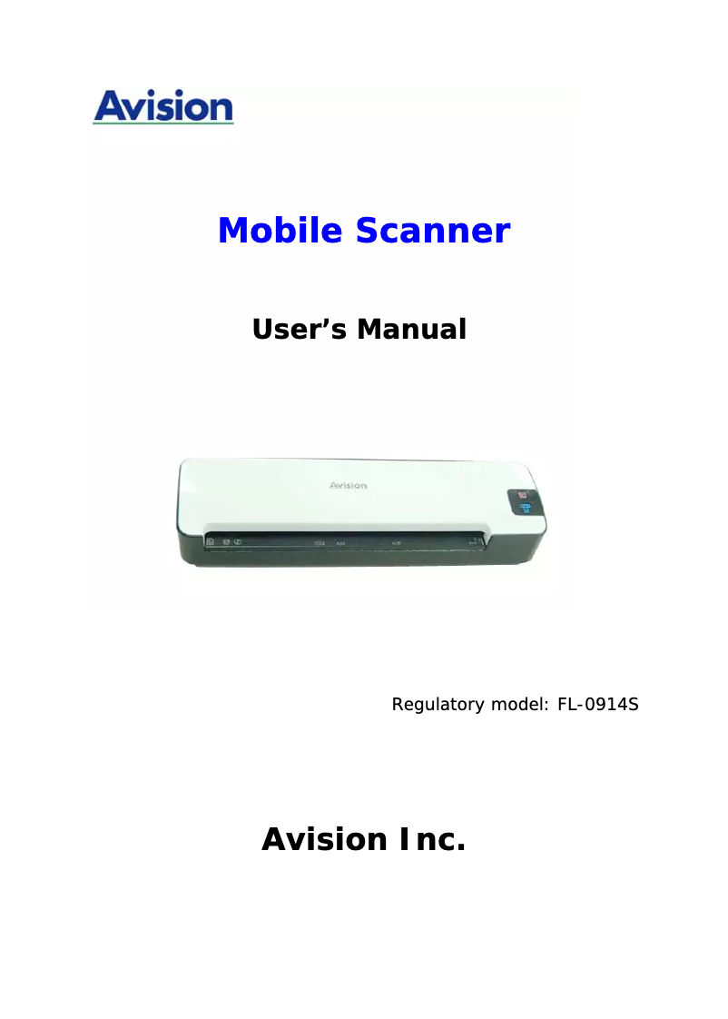 First page image of the manual for AV36