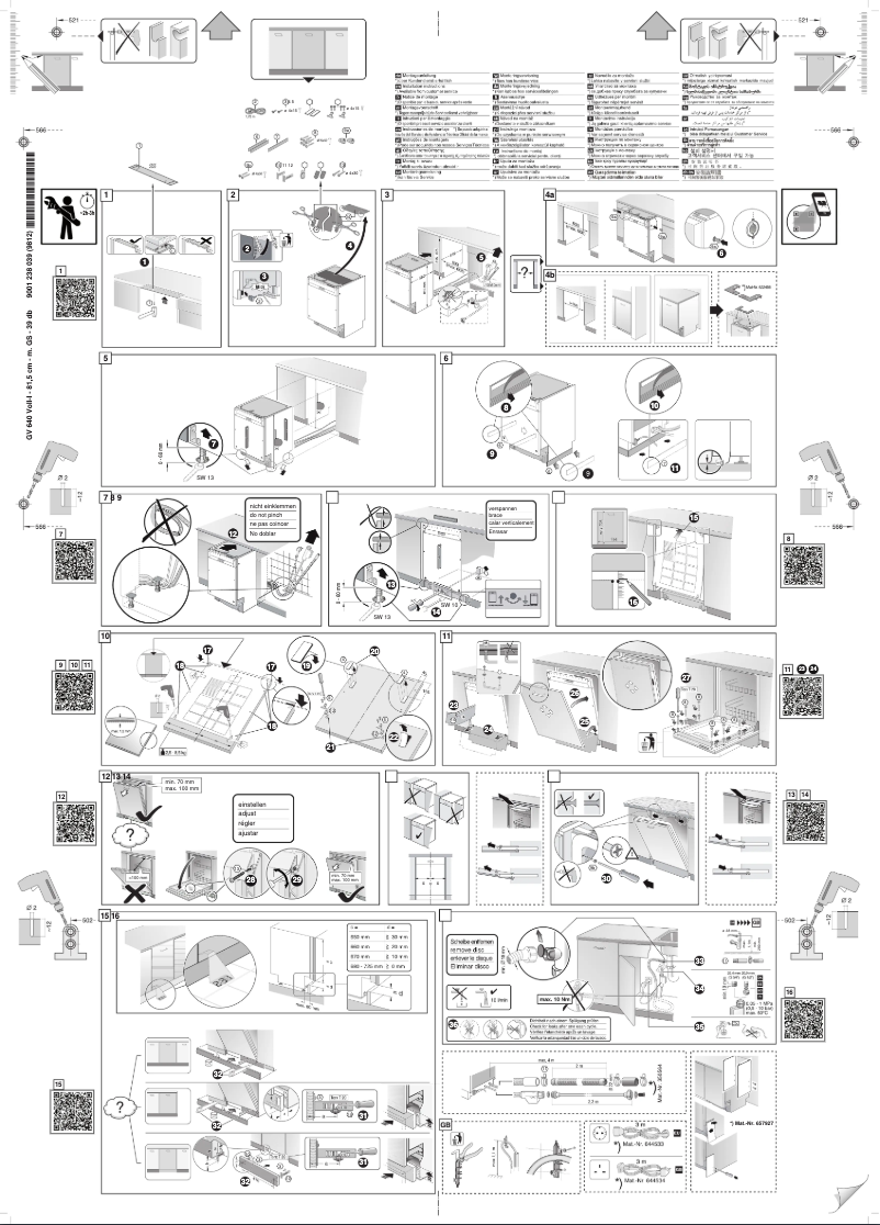 Page 1 of the manual Installation Guide Bosch SMV68TX00E