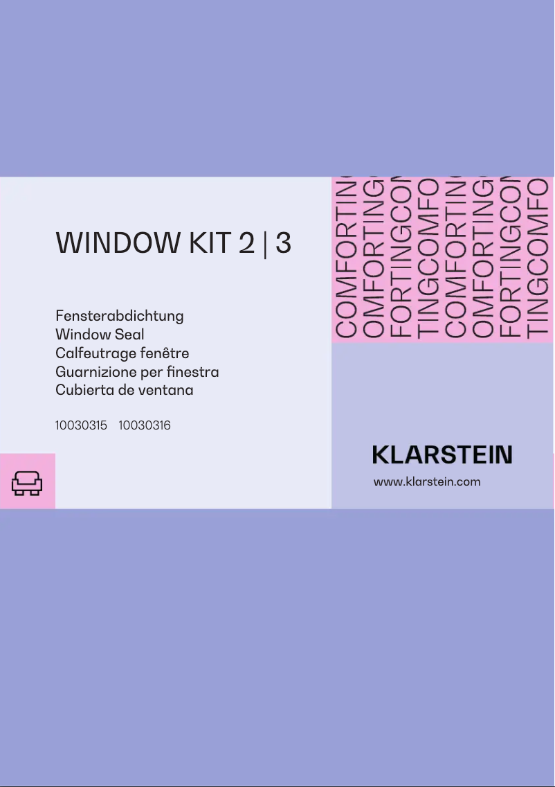 Page 1 of the manual User Manual Klarstein Window Kit 2