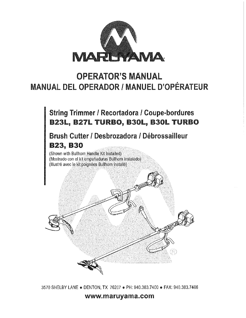First page image of the manual for B27L