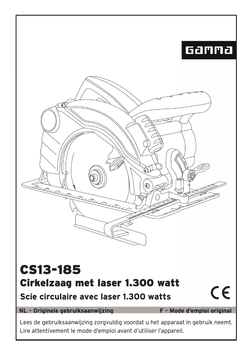 First page image of the manual for CS13-185