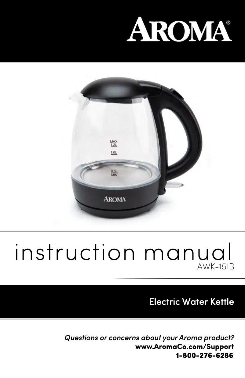Page 1 de la notice Manuel utilisateur Aroma AWK-151B