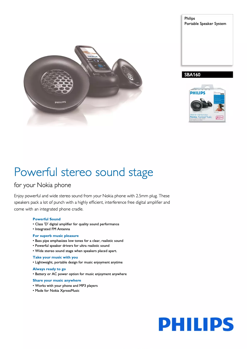 First page image of the manual for SBA160