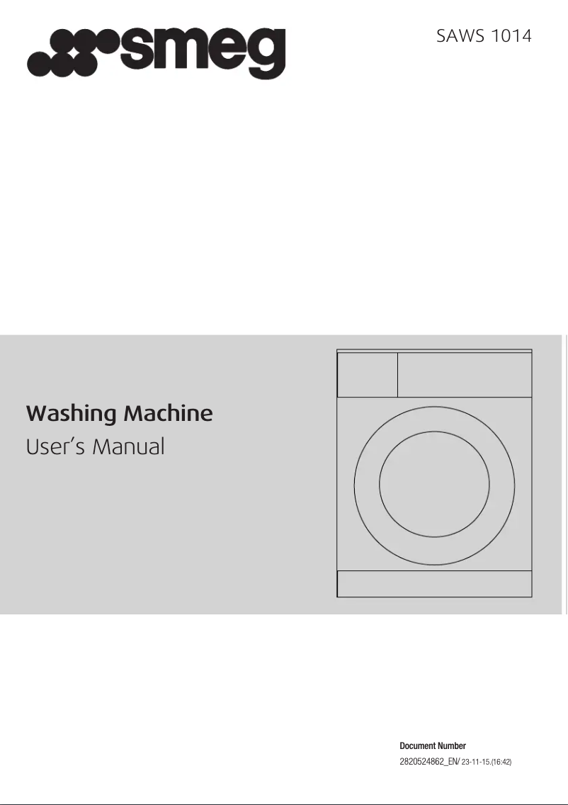 First page image of the manual for SAWS1014