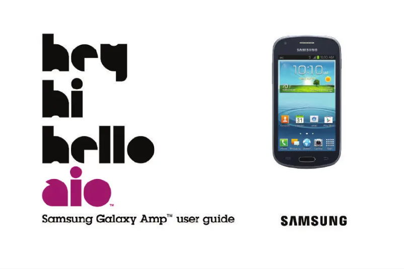 First page image of the manual for Galaxy Amp