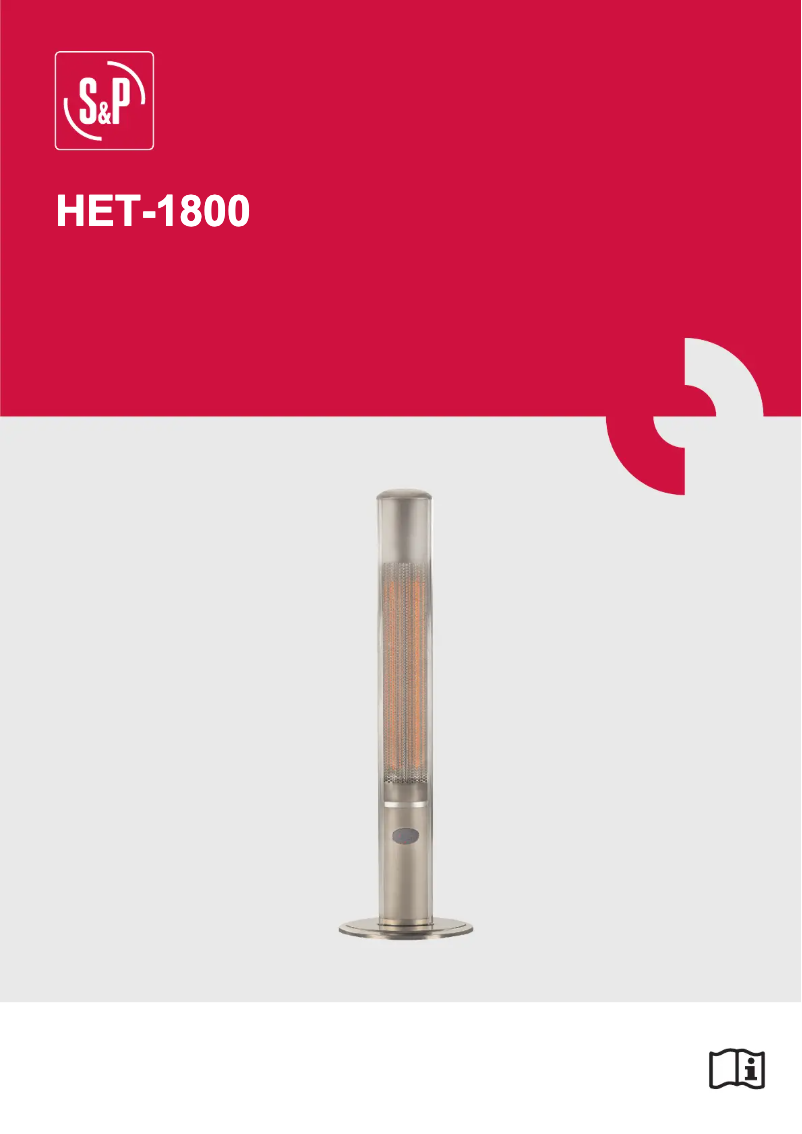 First page image of the manual for HET-1800