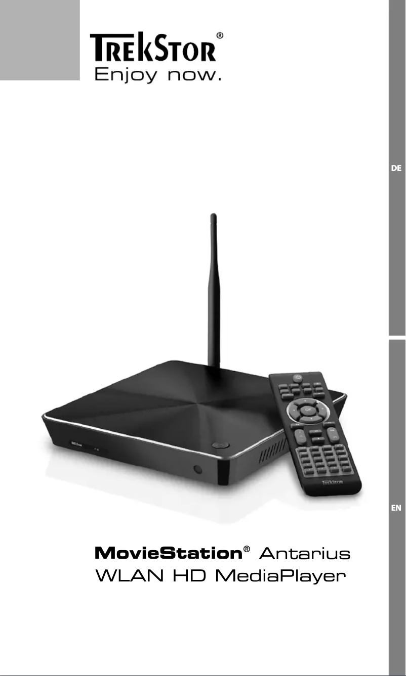 Page 1 of the manual User Manual TrekStor MovieStation Antarius