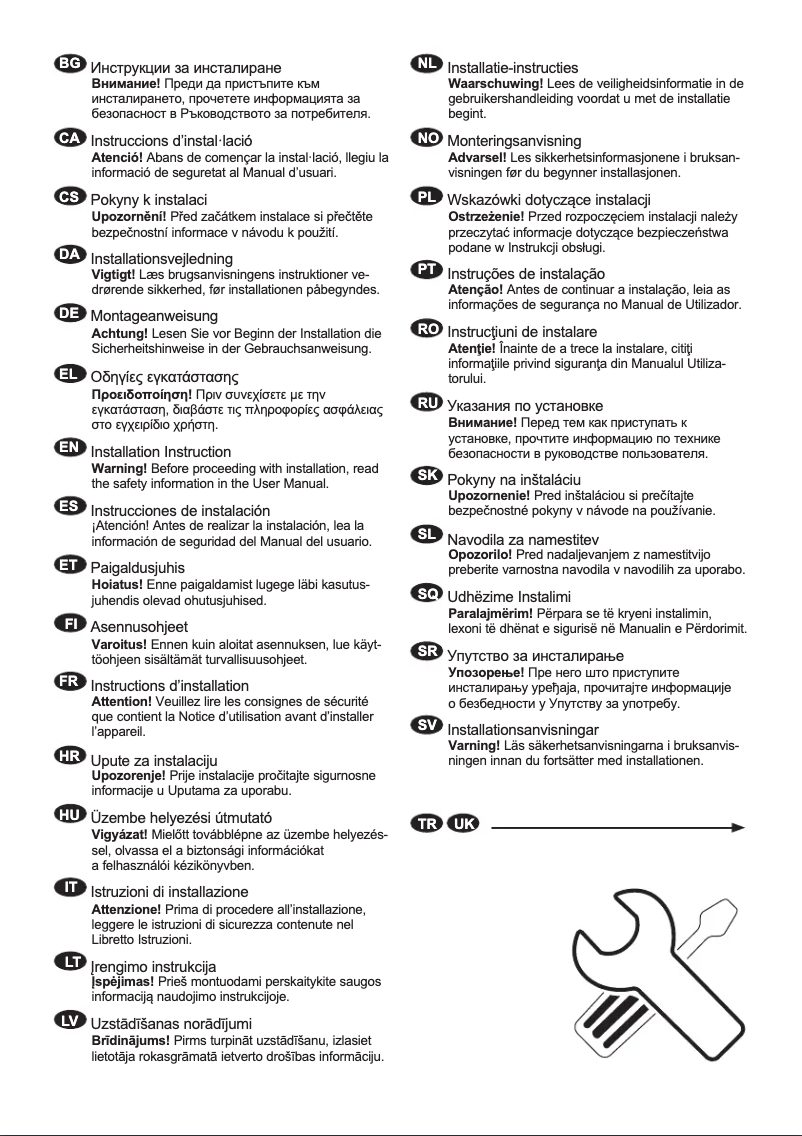 First page image of the manual for FEDN18ES