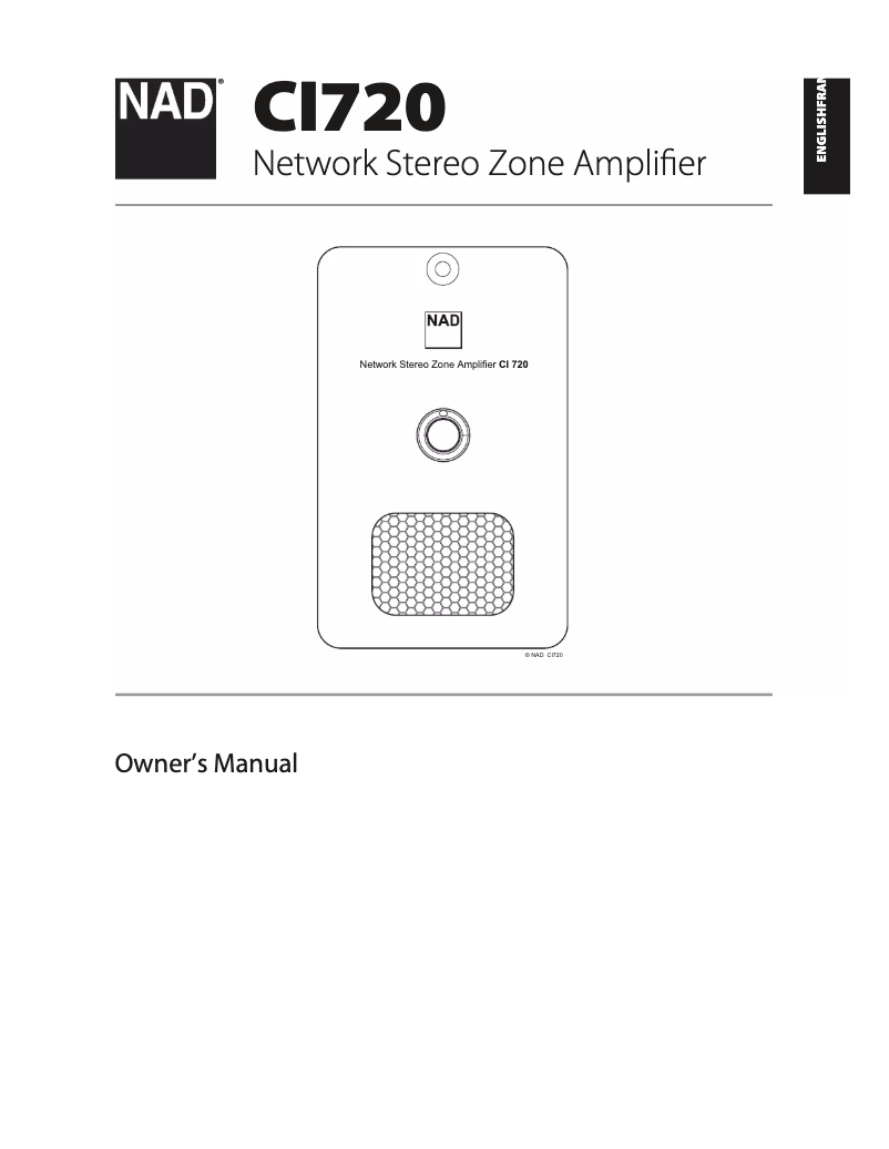 First page image of the manual for CI 720