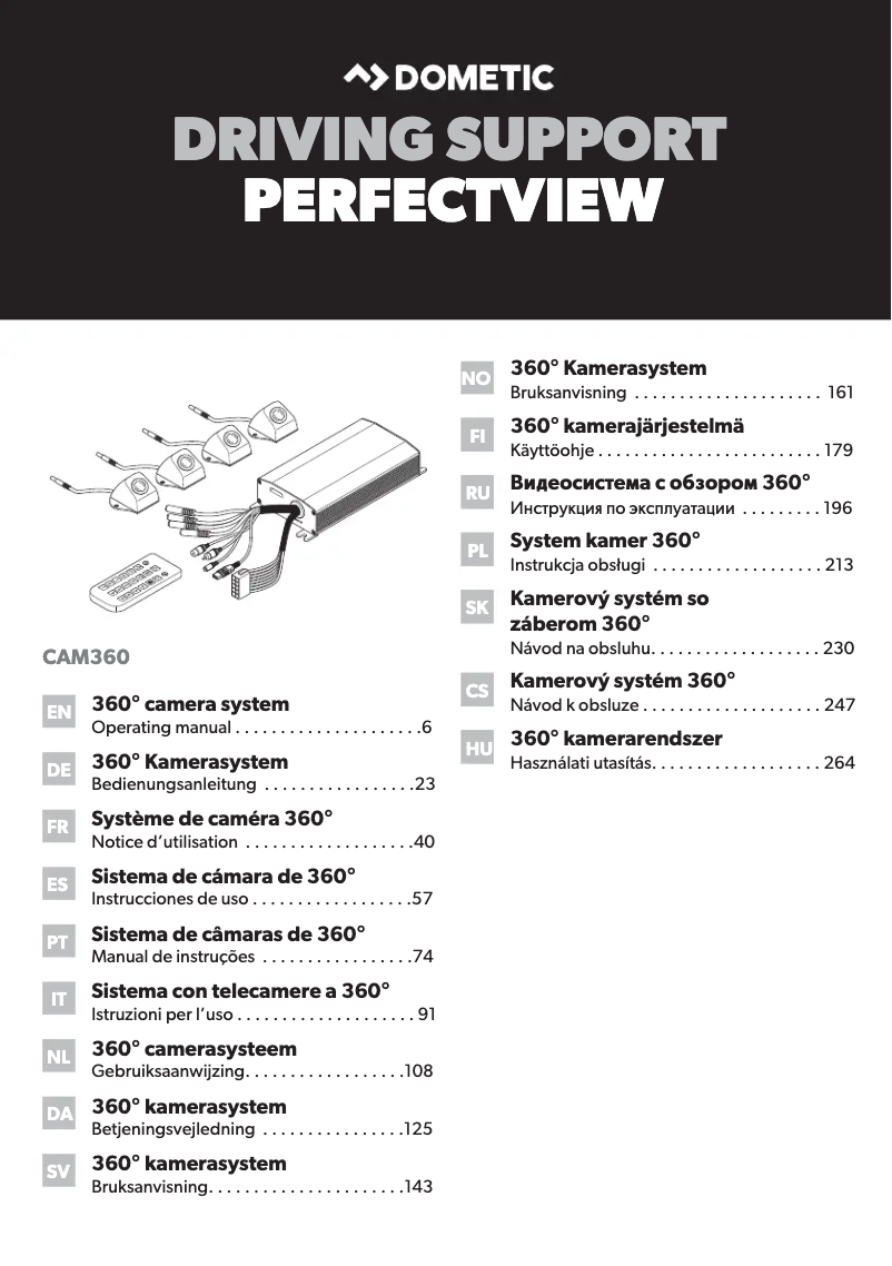 Image de la première page du manuel de l'appareil PerfectView CAM 360