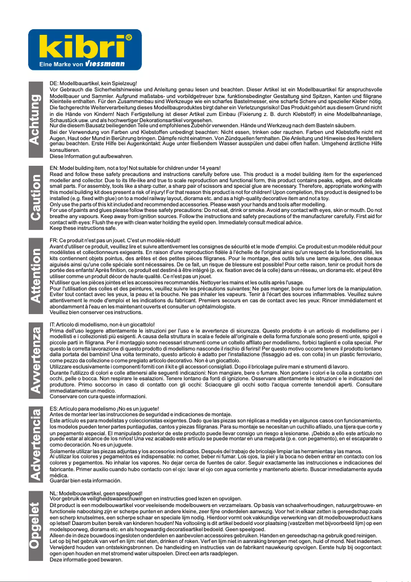 First page image of the manual for 38520