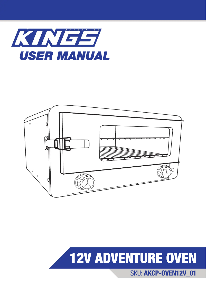 Page 1 of the manual User Manual Adventure Kings AKCP-OVEN12V_0