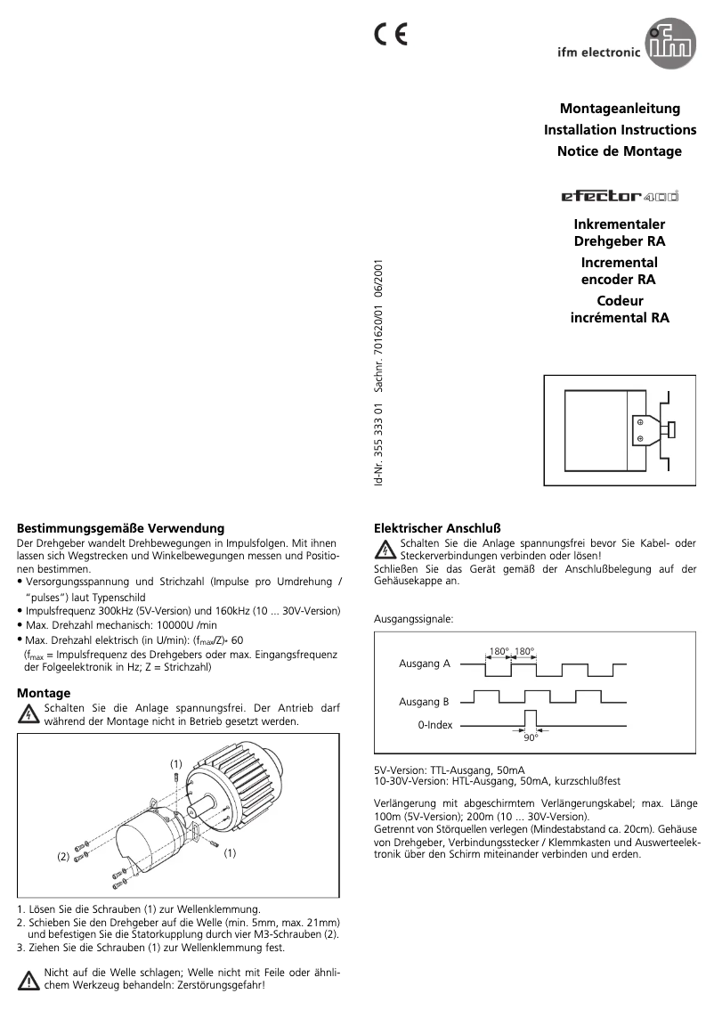 First page image of the manual for RA1001