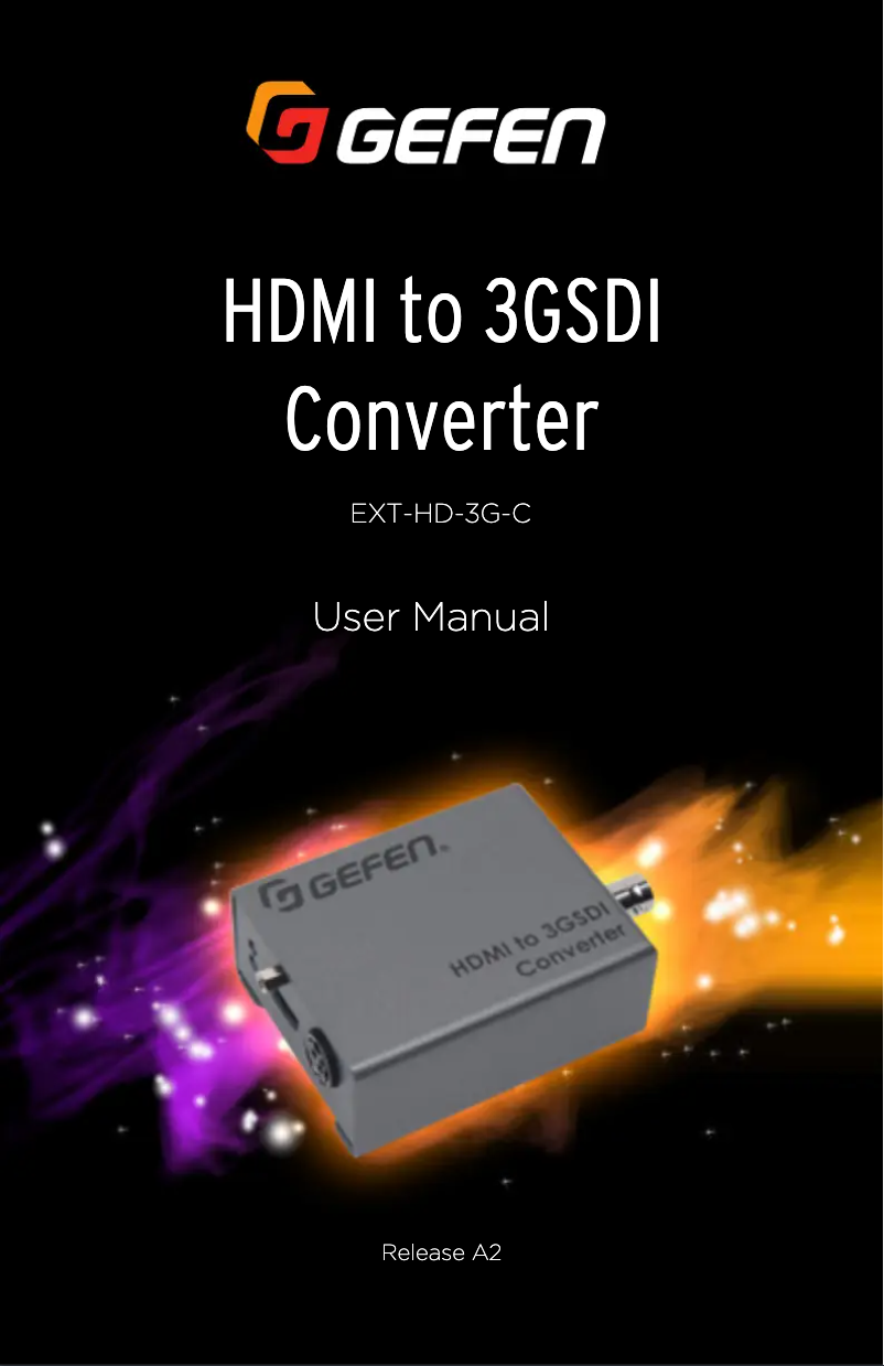 First page image of the manual for EXT-HD-3G-C