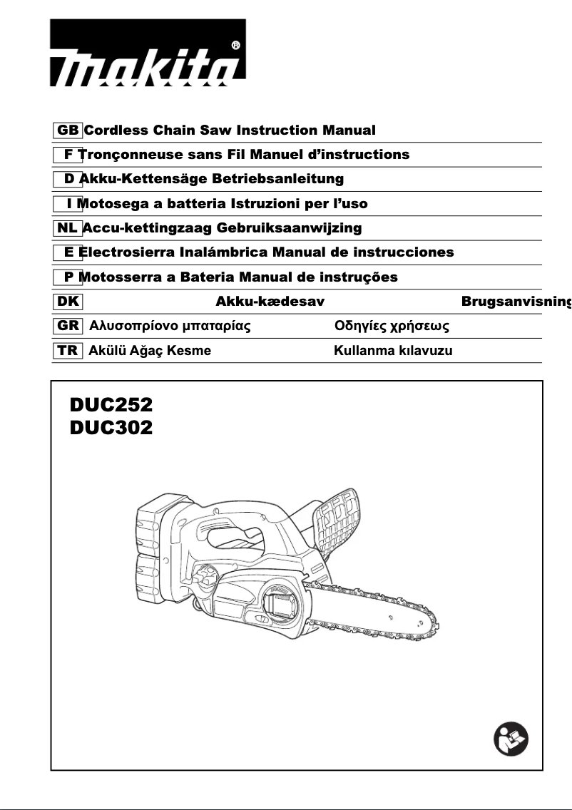 Page 1 of the manual User Manual Makita DUC302