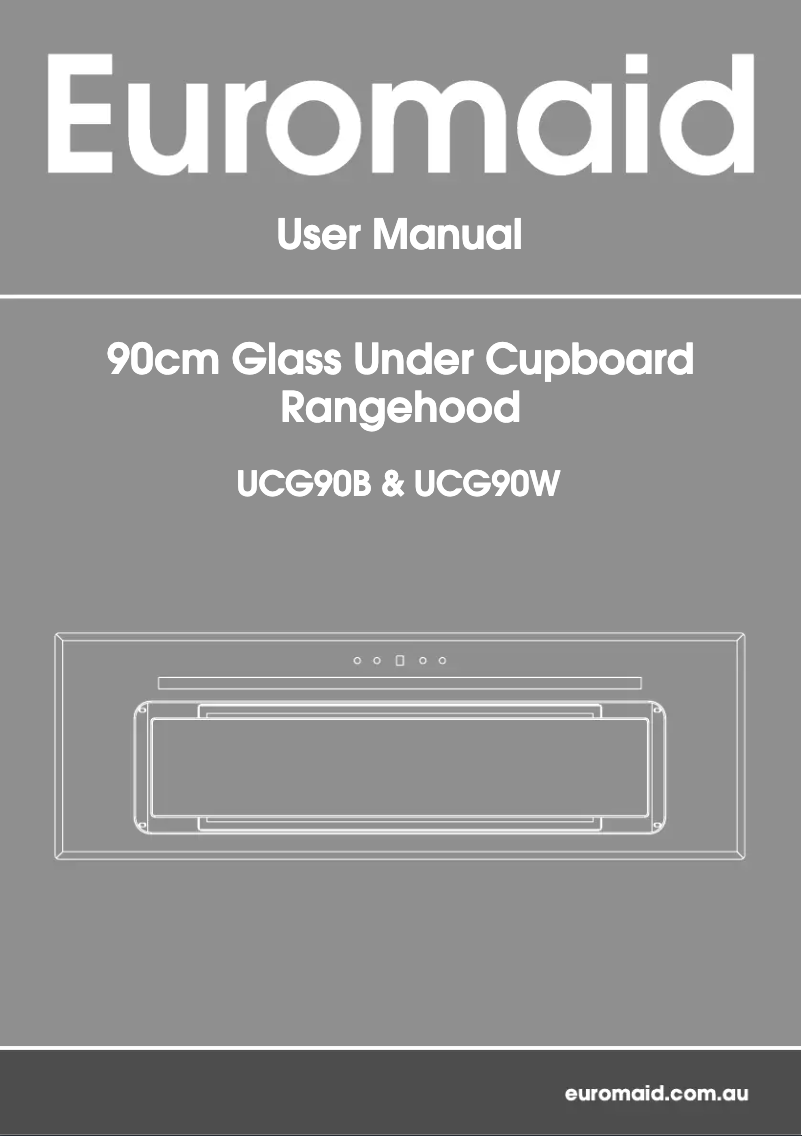 First page image of the manual for UCG90