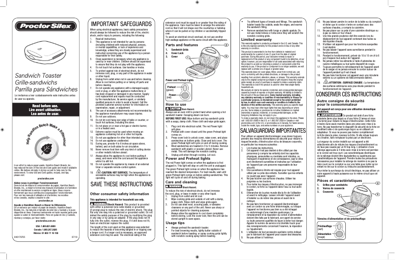 First page image of the manual for 25408Y