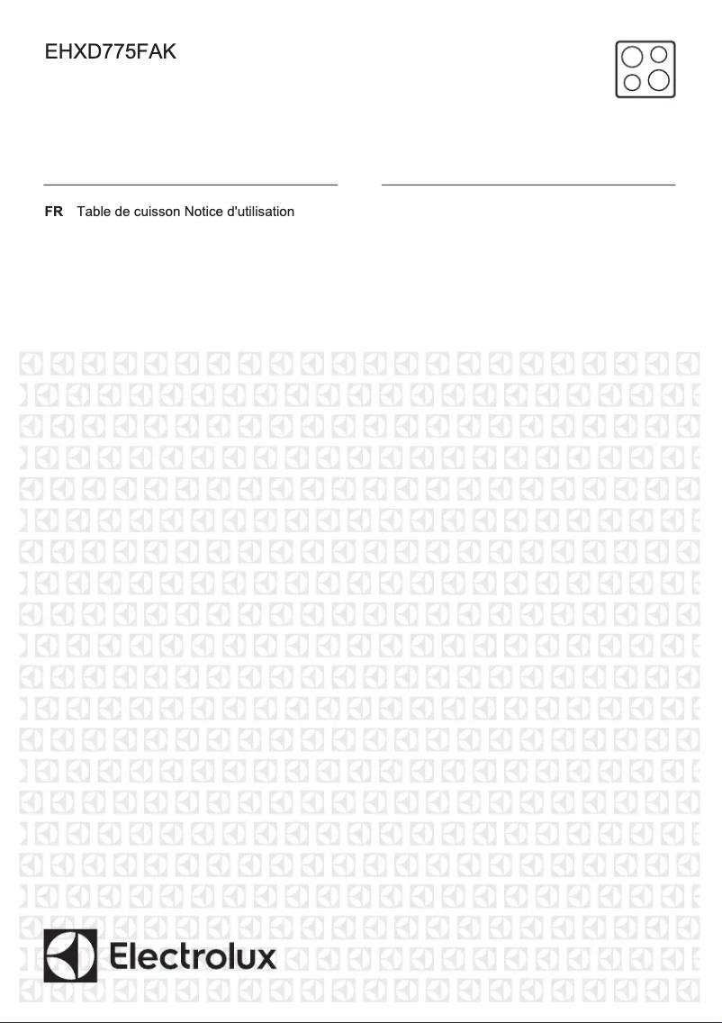 First page image of the manual for EHXD775FAK