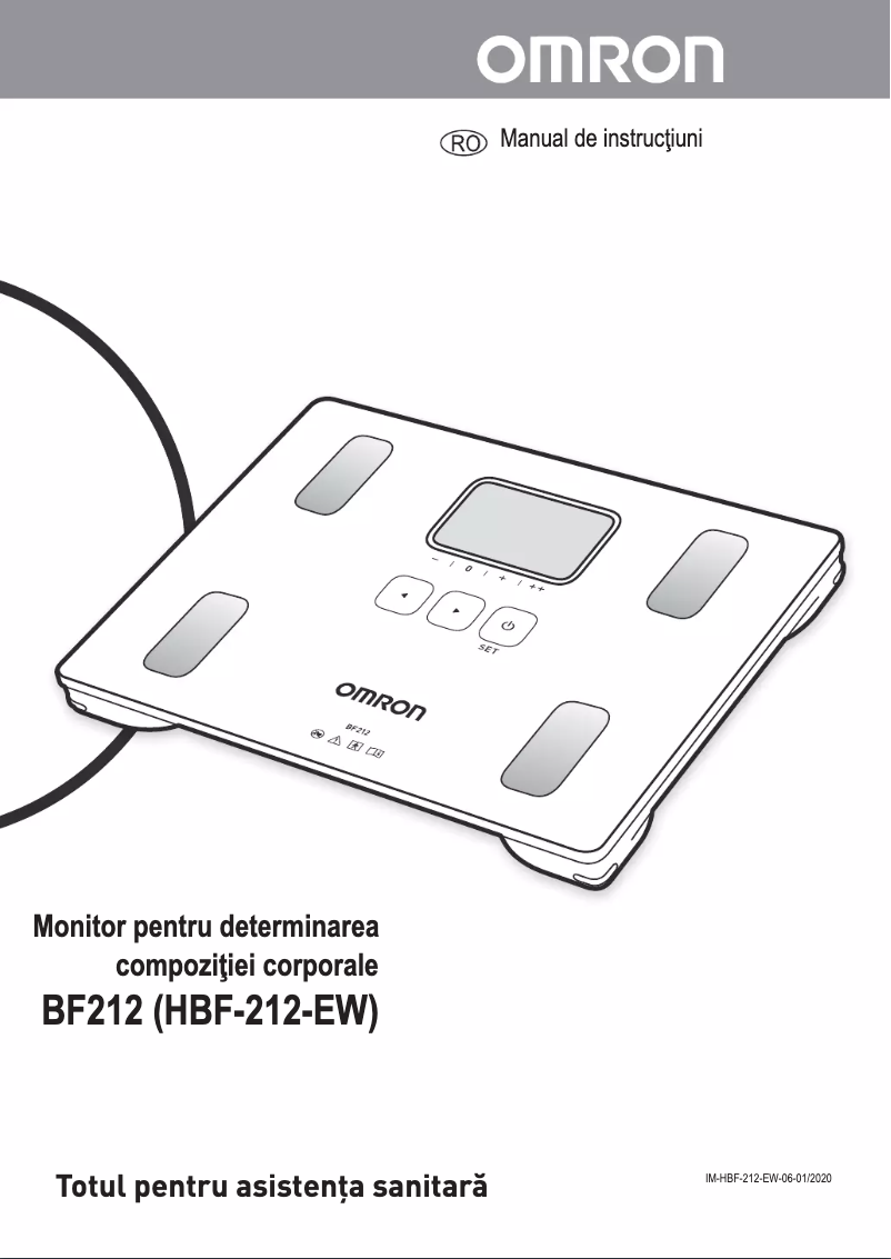 First page image of the manual for HBF-212-EW